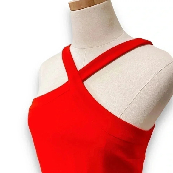 LIKELY Revolve Ashland Red Halter Neck Mini Dress Fit & Flare Size 6 - Picture 5 of 10